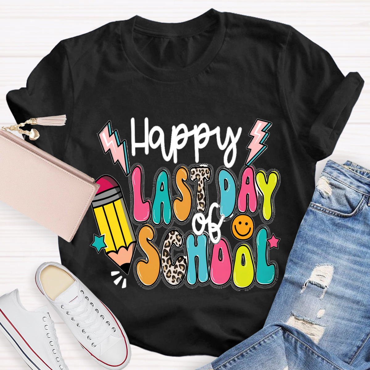 Happy Last Day Of School Pencil T-shirt