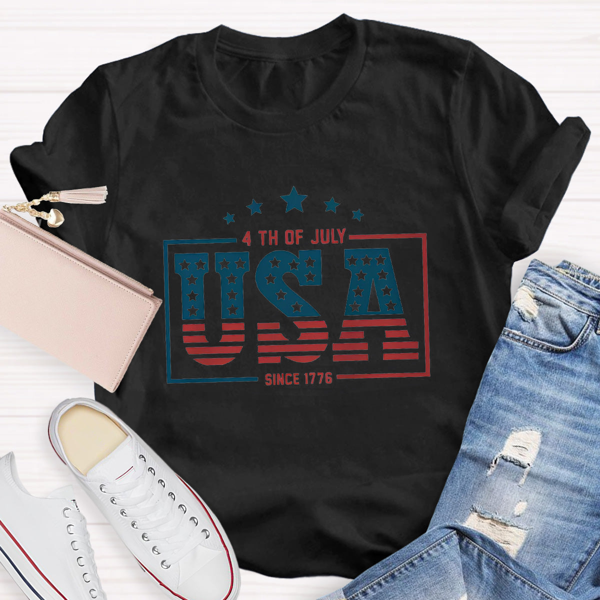 4th Of July Since 1776 Teacher T-Shirt