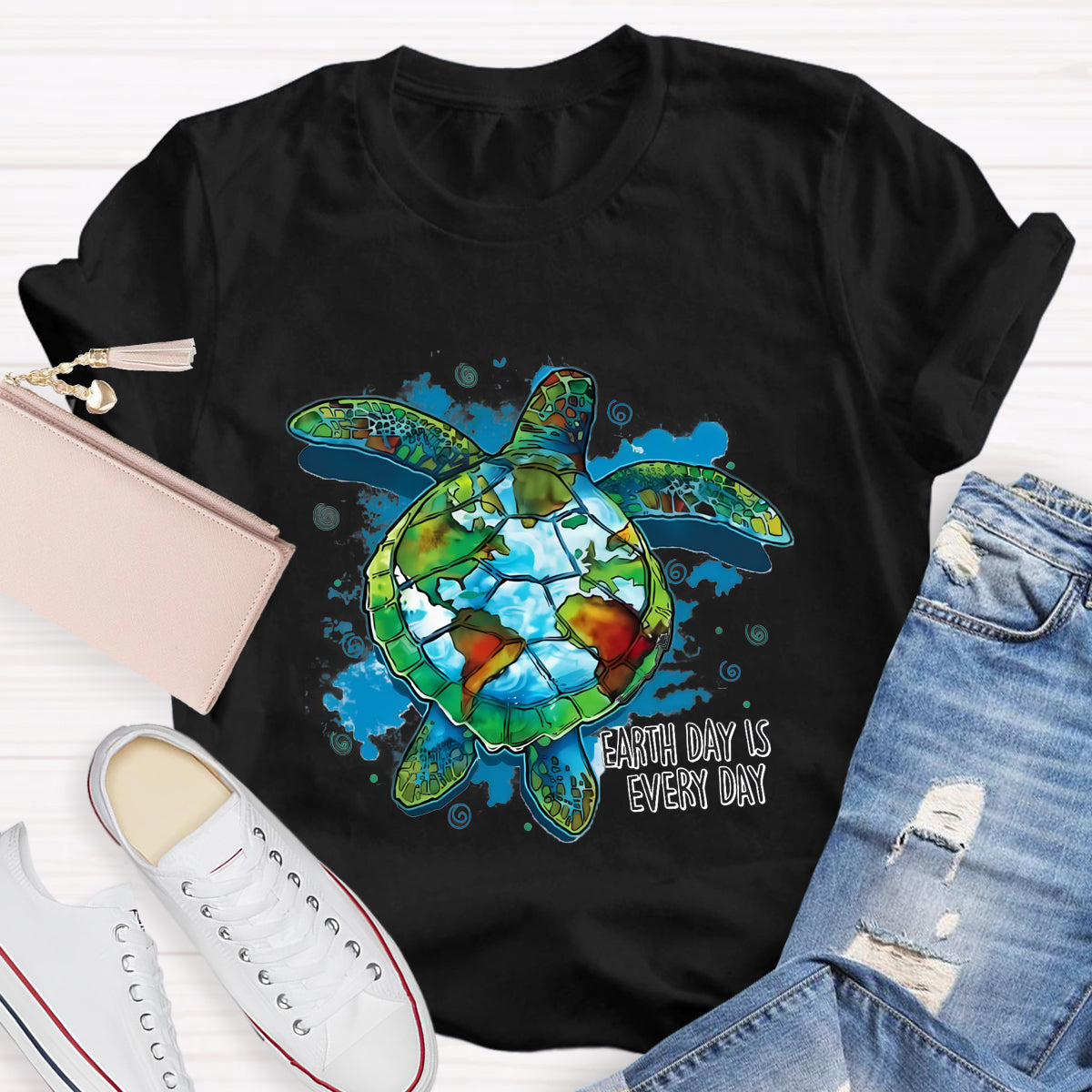 Earth Day Is Every Day Save Turtle T-Shirt