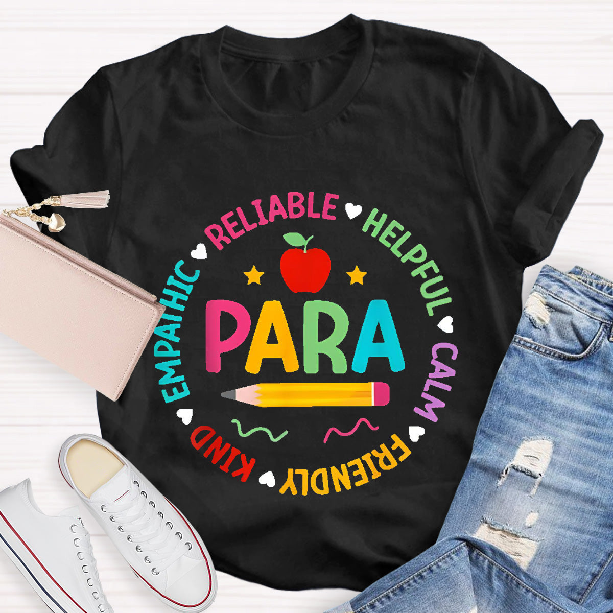 Para Teacher Helpful Calm T-Shirt