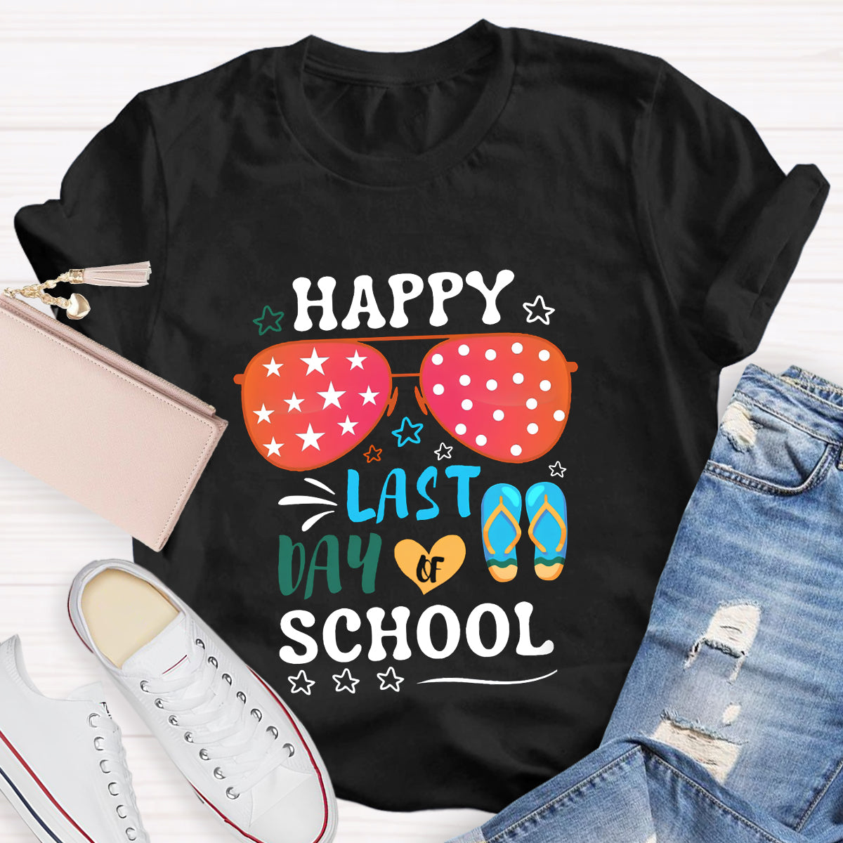 Happy Last Day Of School Sunglass T-Shirt