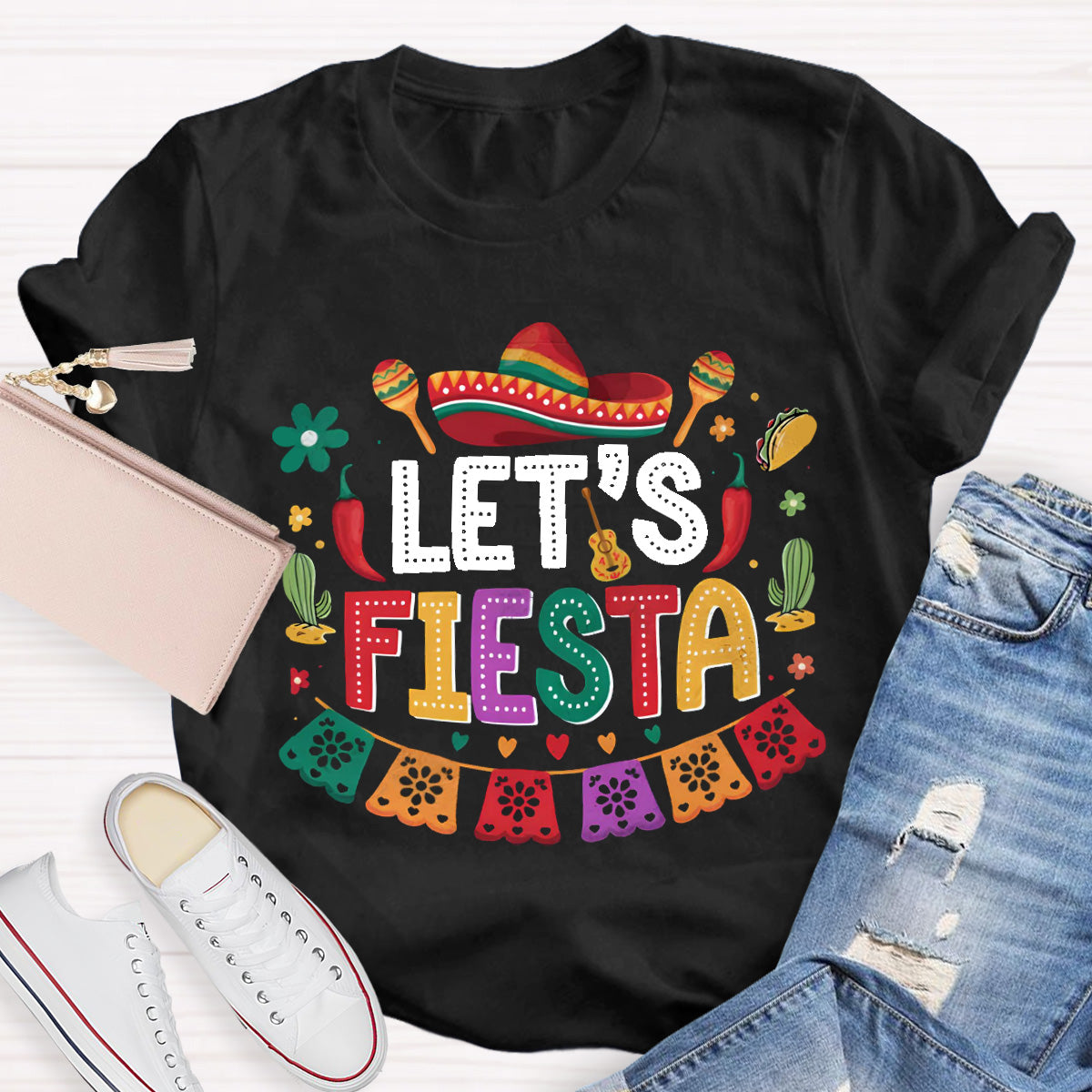 Let's Fiesta Teacher T-Shirt