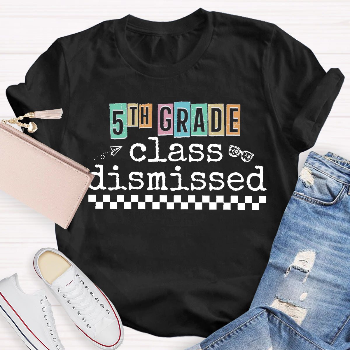 Personalized Grade Class Dismissed  Teacher T-Shirt