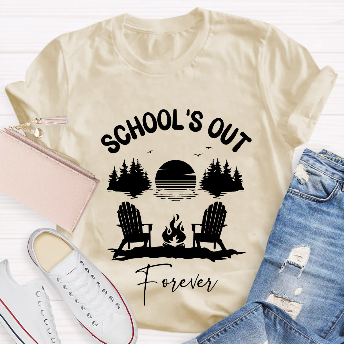 School‘s  Out Forever Teacher T-Shirt