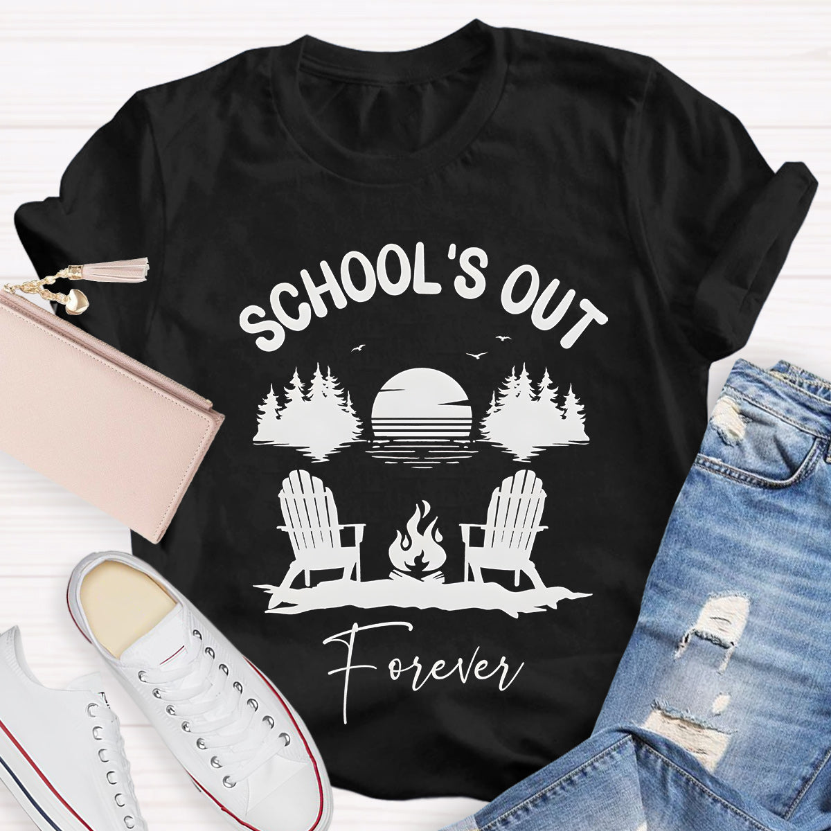 School‘s  Out Forever Teacher T-Shirt