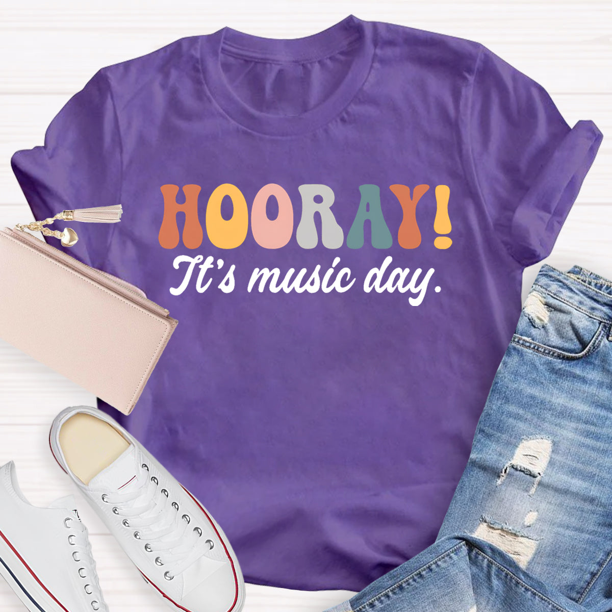 Hooray It's Music Day Teacher T-Shirt