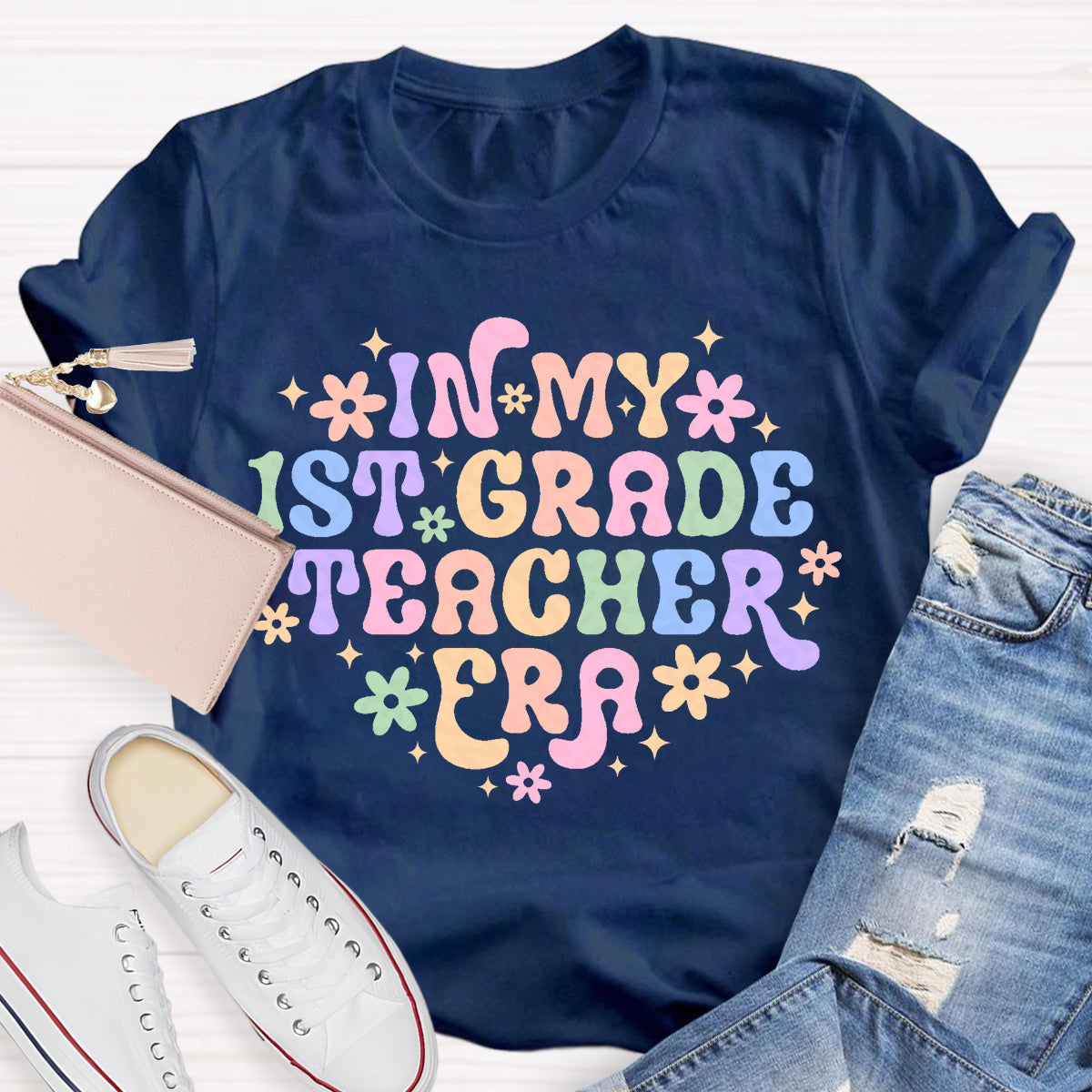 Personalize Grade Teacher Era Teacher T-Shirt