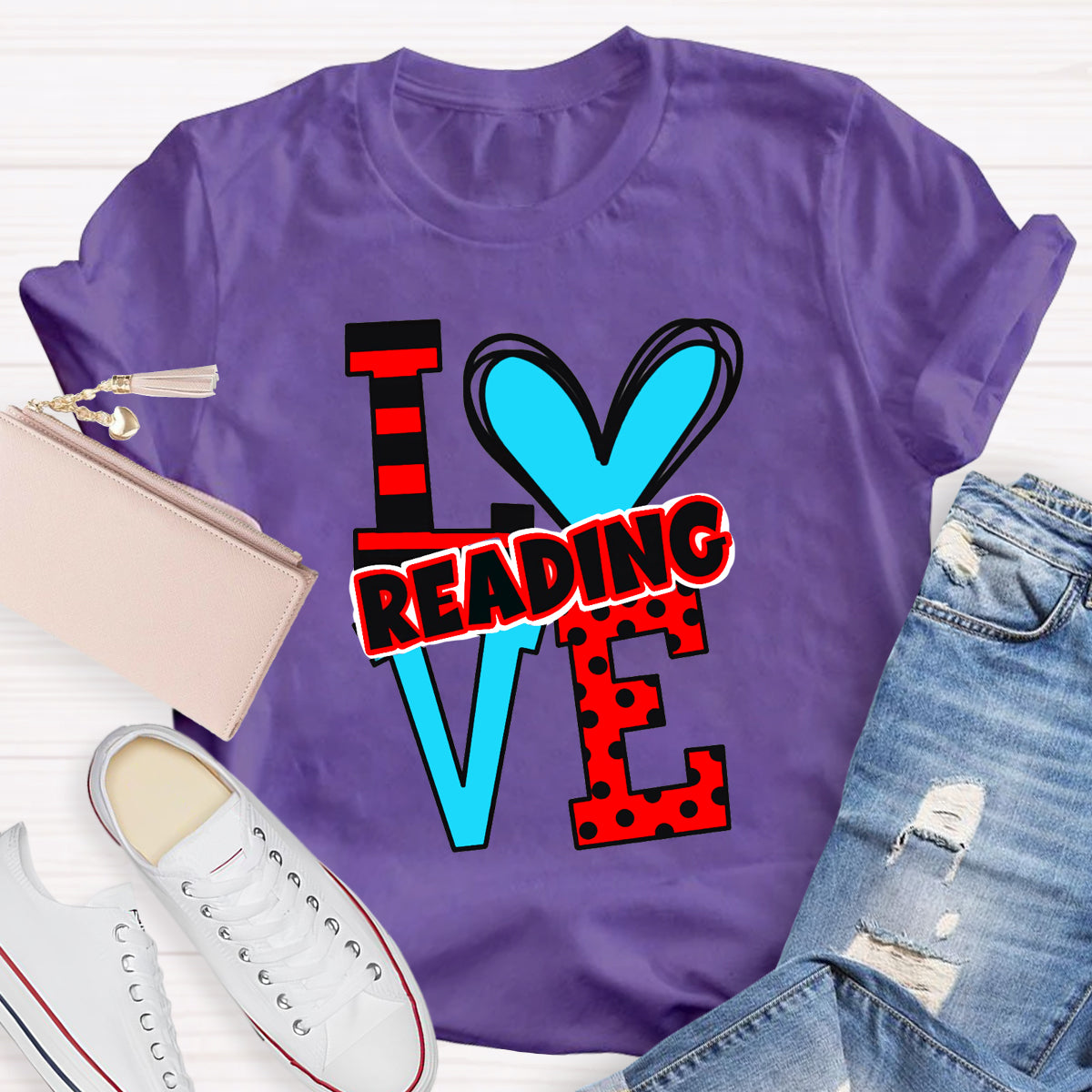 Love Reading Children's Books Teacher T-Shirt