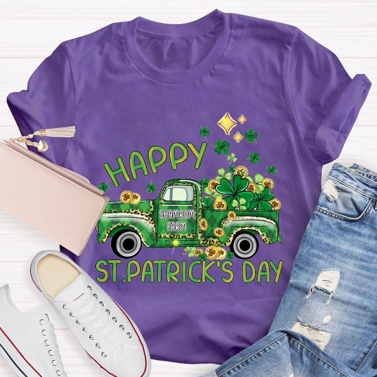 Happy St.Patrick's Day Shamrock Farm T-Shirt