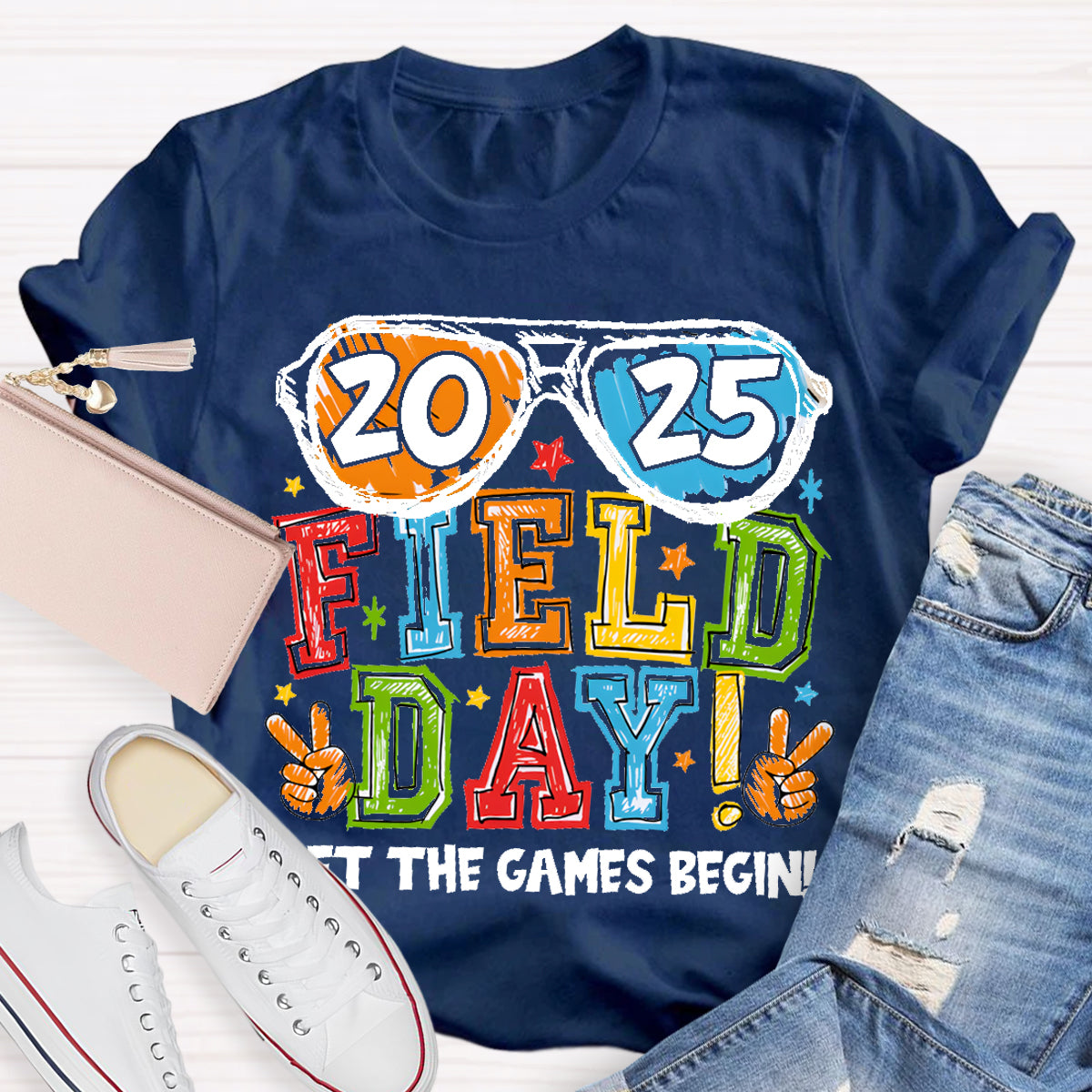 Field Day Let The Games Begin Teacher T-Shirt