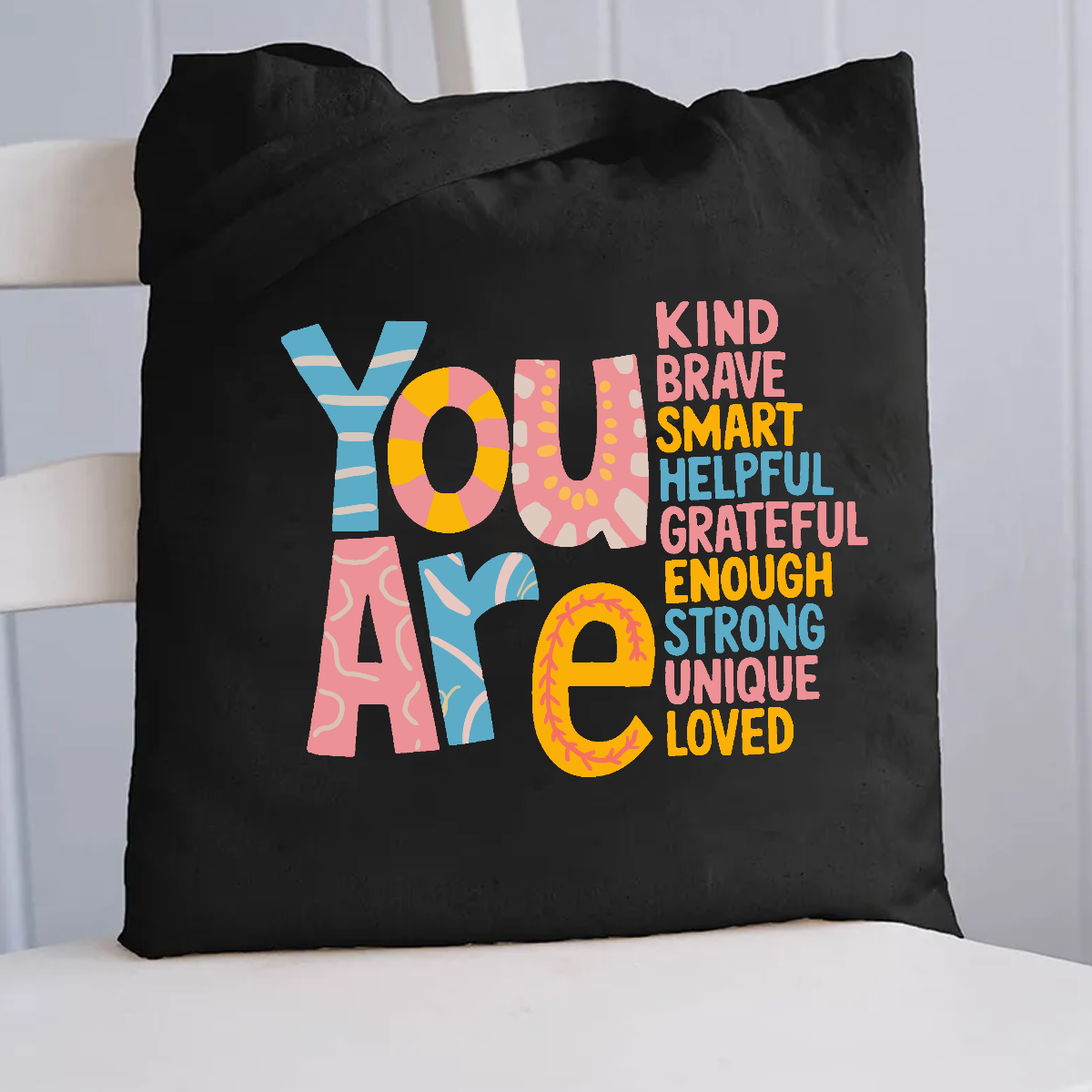 You Are loved Unique Canvas Tote Bag