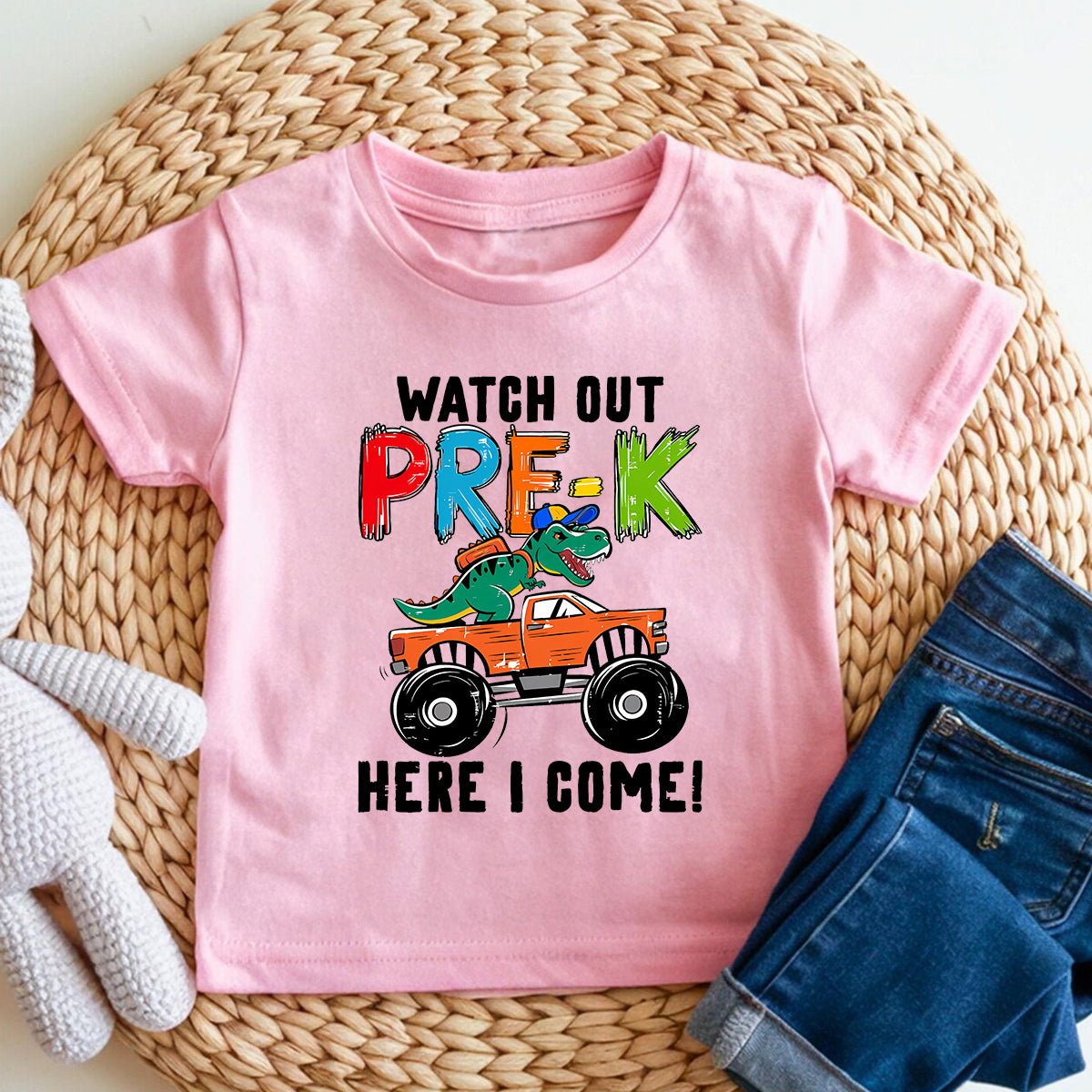 Personalized Grade Watch Out Pre-K Here I Come Toddler T-shirts