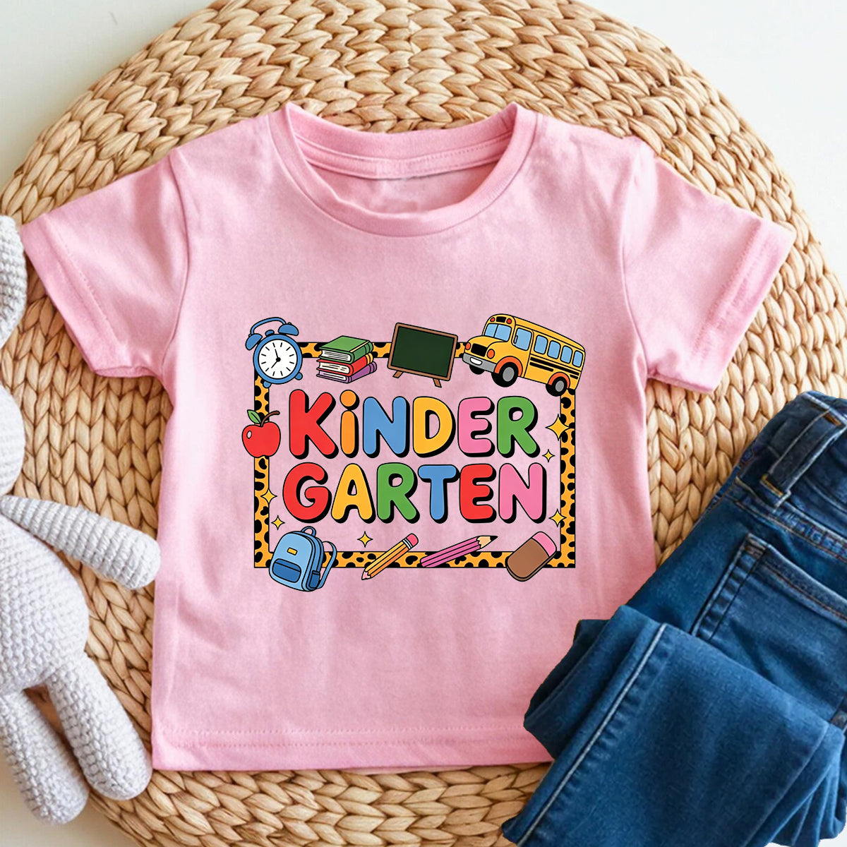 Personalized Grade Kindergarten Vibes Where Every Day Is New Toddler T-shirts