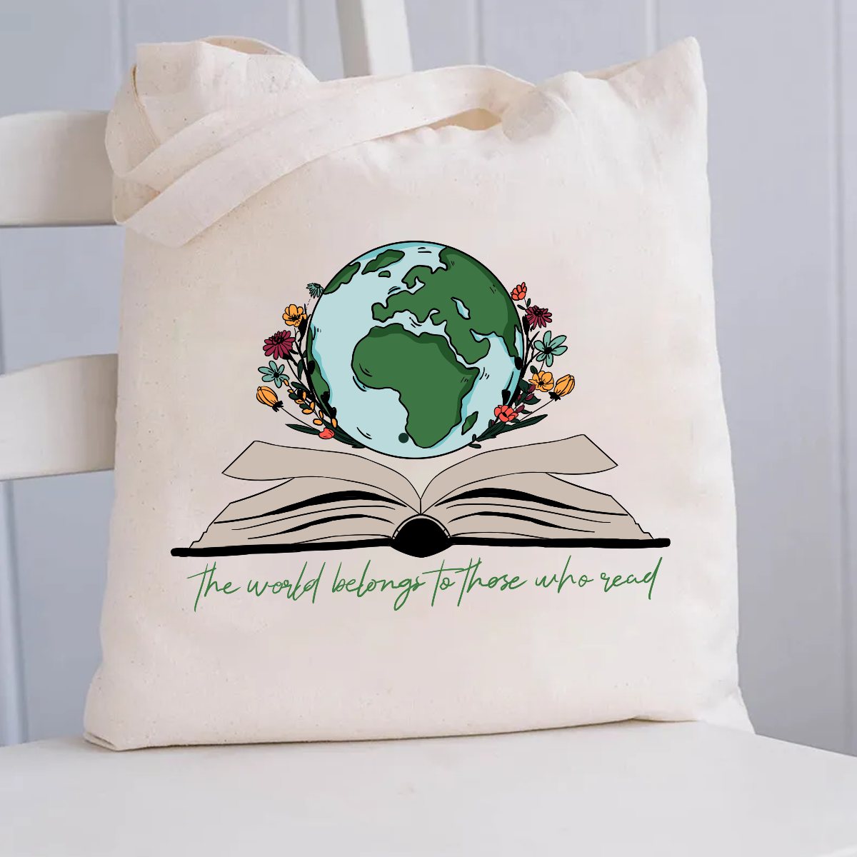 The World Belongs To Those Who Read Canvas Tote Bag
