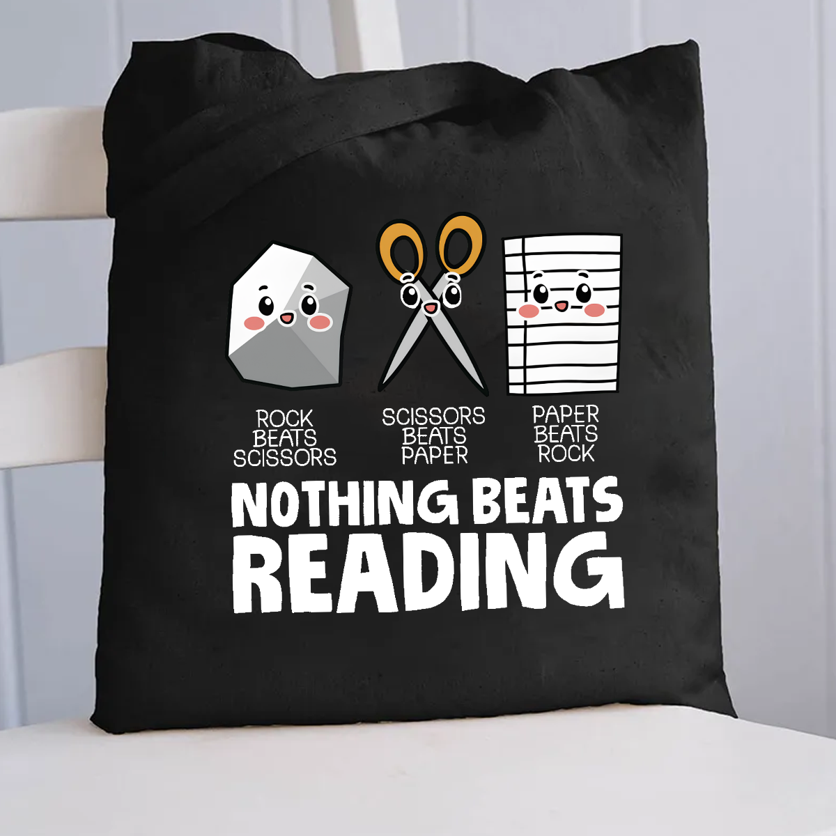 Nothing Beats Reading Canvas Tote Bag