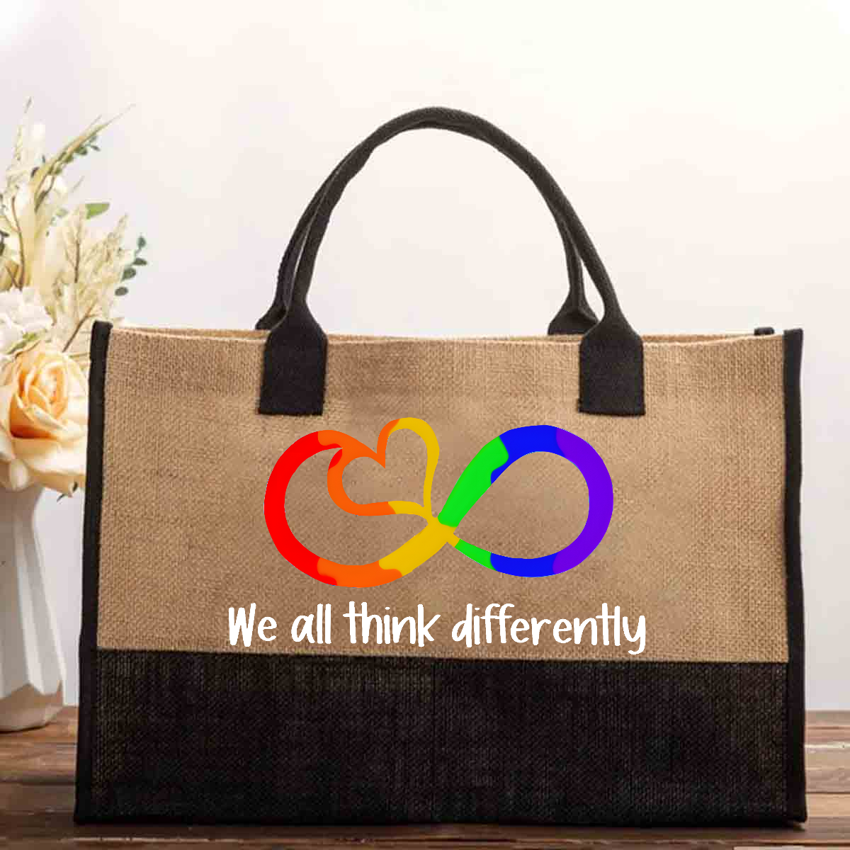 We All Think Differently Cotton Tote Bag