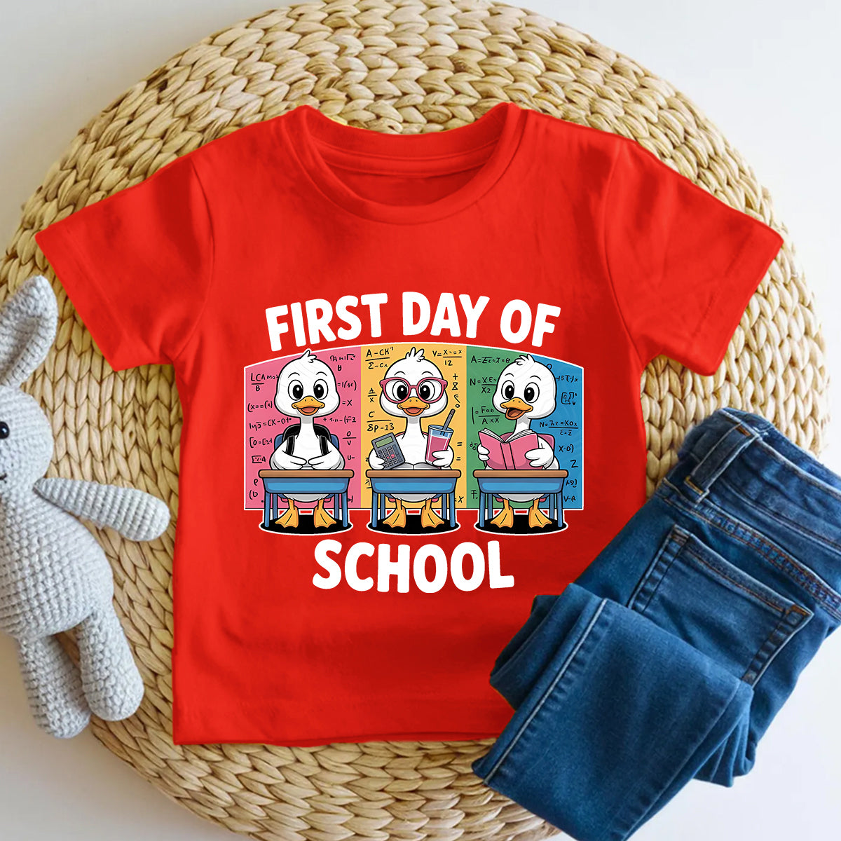 Happy First Day Of School And Goose Toddler T-shirts