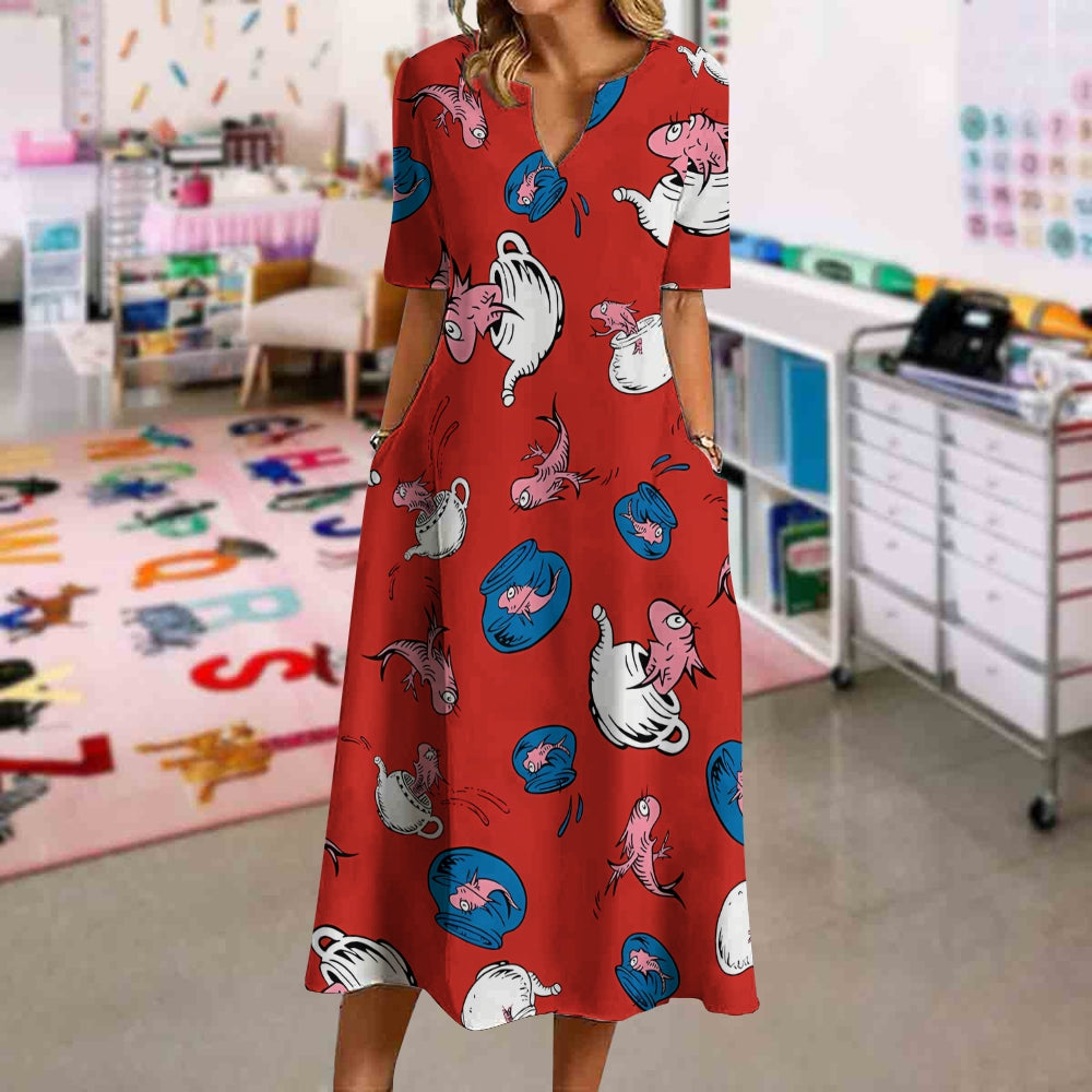 Red Fish Blue Fish Dress