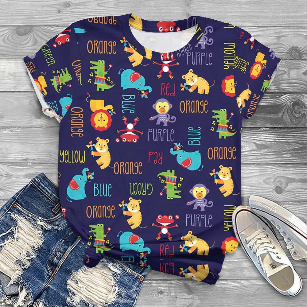 Teachers Animal alphabet T-shirt