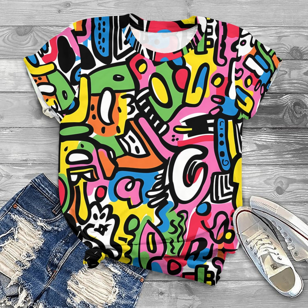Art-Inspired Color Burst T-shirt