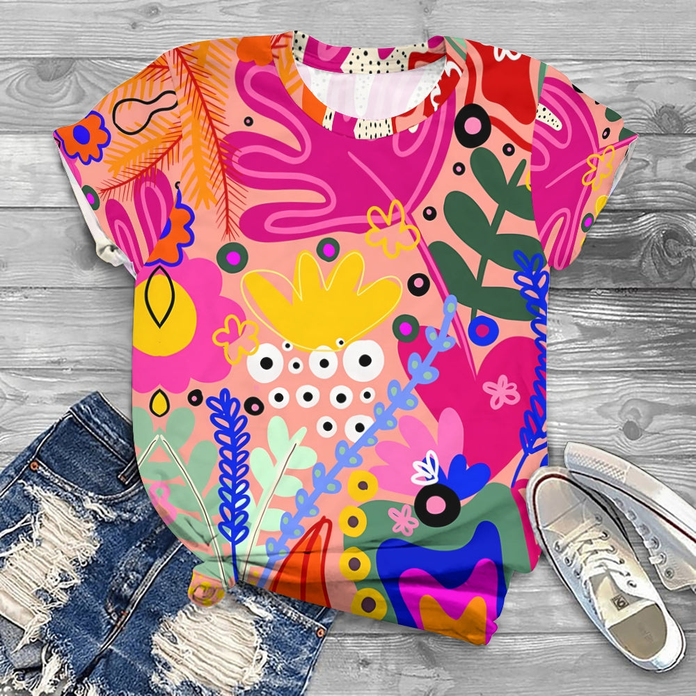 Summer Flowers Blooming Towards The Sun T-shirt