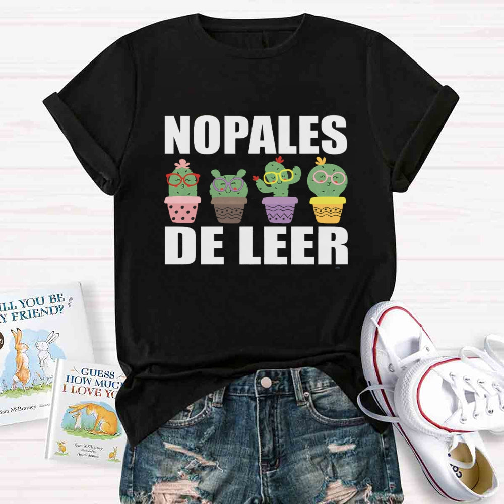 Nopales De Leer Spanish Teacher T-Shirt