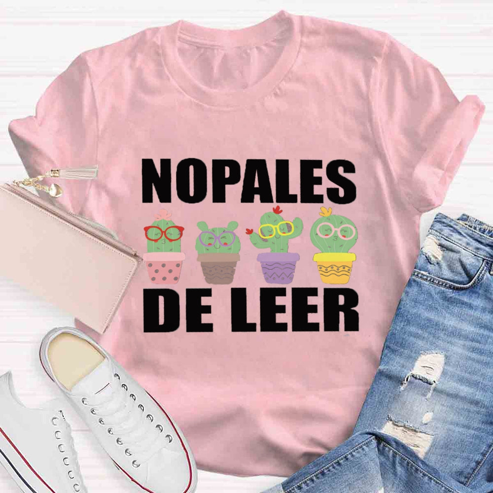 Nopales De Leer Spanish Teacher T-Shirt