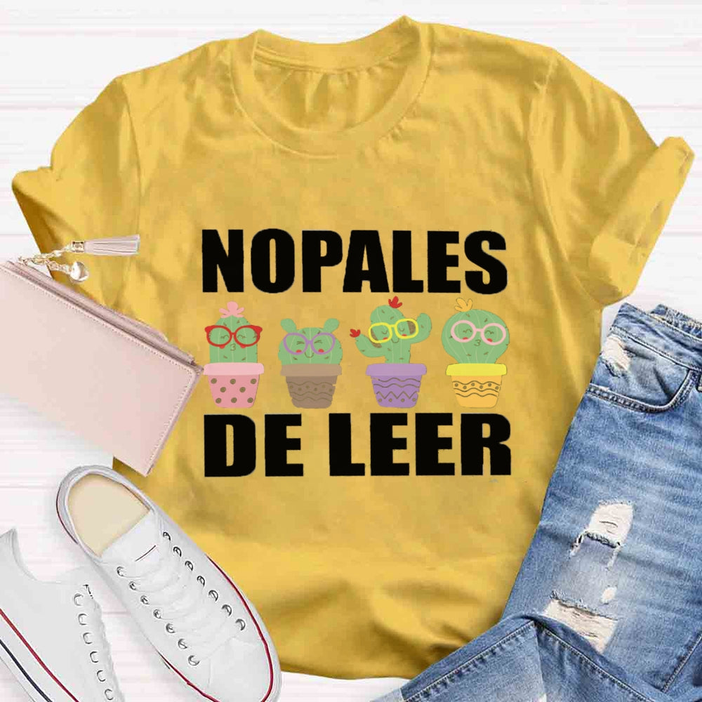 Nopales De Leer Spanish Teacher T-Shirt