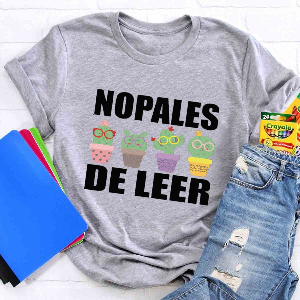 Nopales De Leer Spanish Teacher T-Shirt