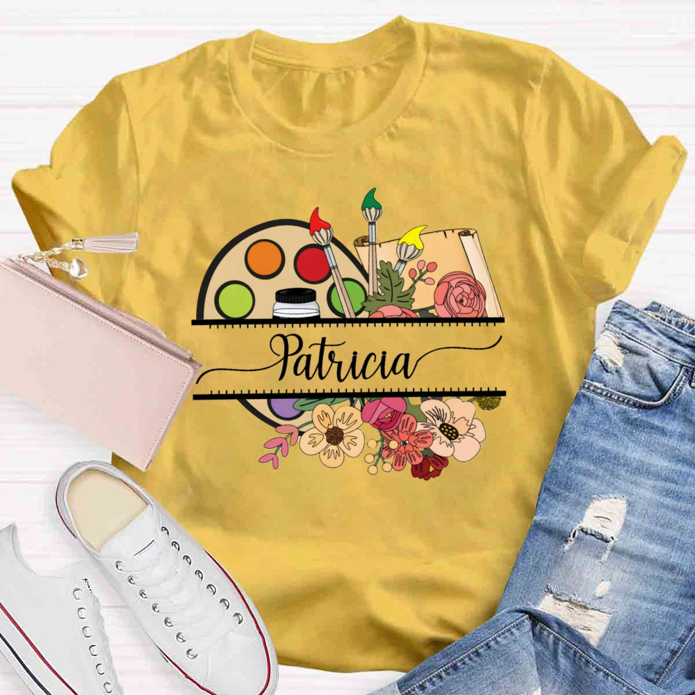 Personalized Name Beautiful And Elegant As Always Teacher T-shirt