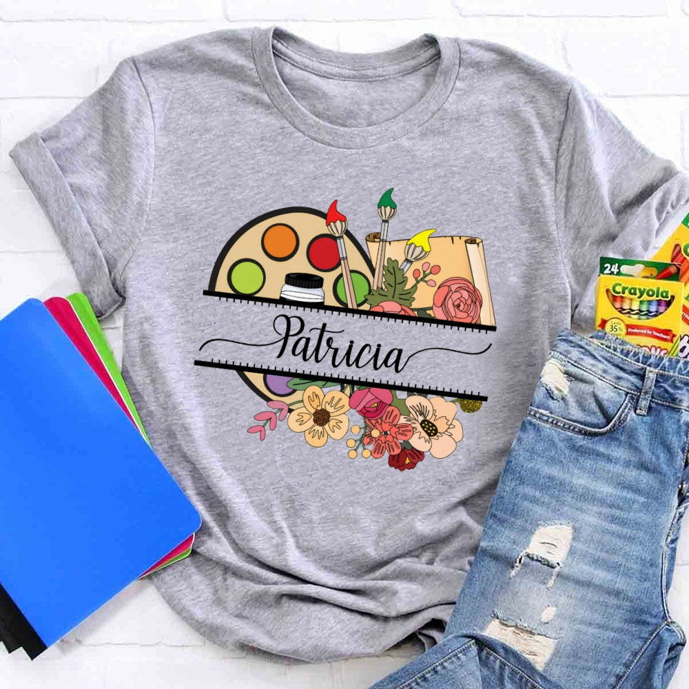 Personalized Name Beautiful And Elegant As Always Teacher T-shirt