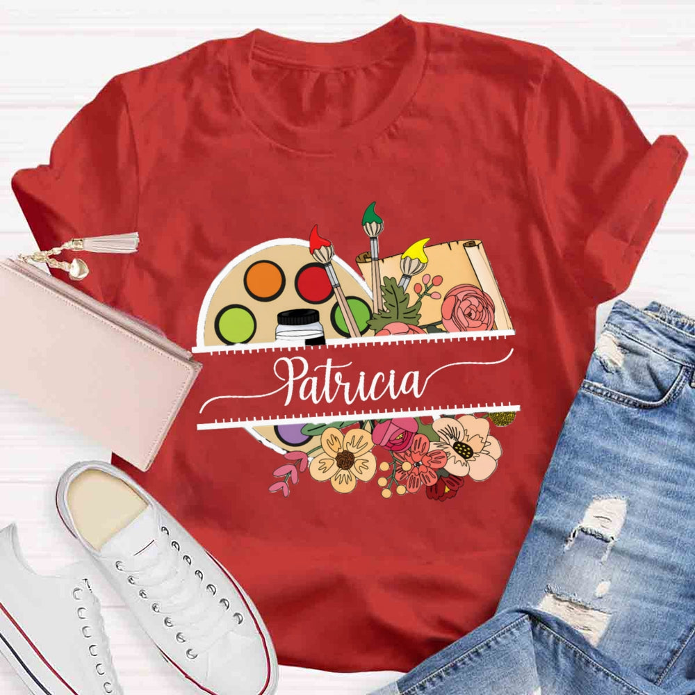 Personalized Name Beautiful And Elegant As Always Teacher T-shirt