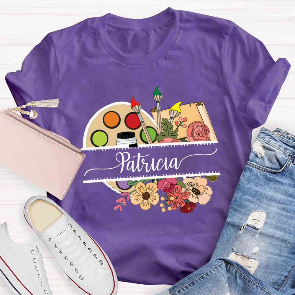 Personalized Name Beautiful And Elegant As Always Teacher T-shirt