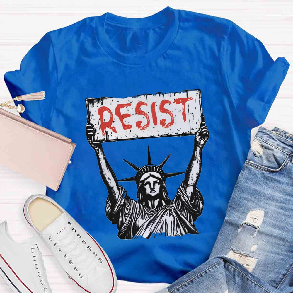 Statue Of Liberty Resist T-Shirt