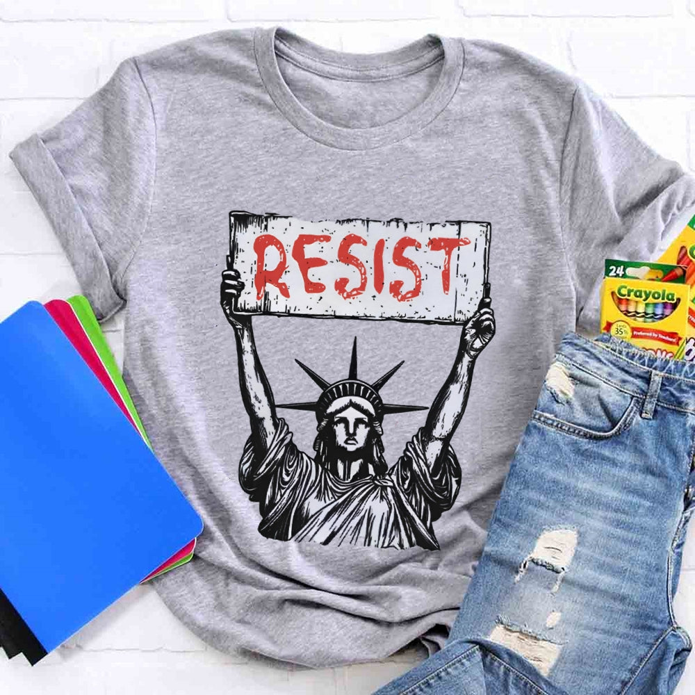 Statue Of Liberty Resist T-Shirt