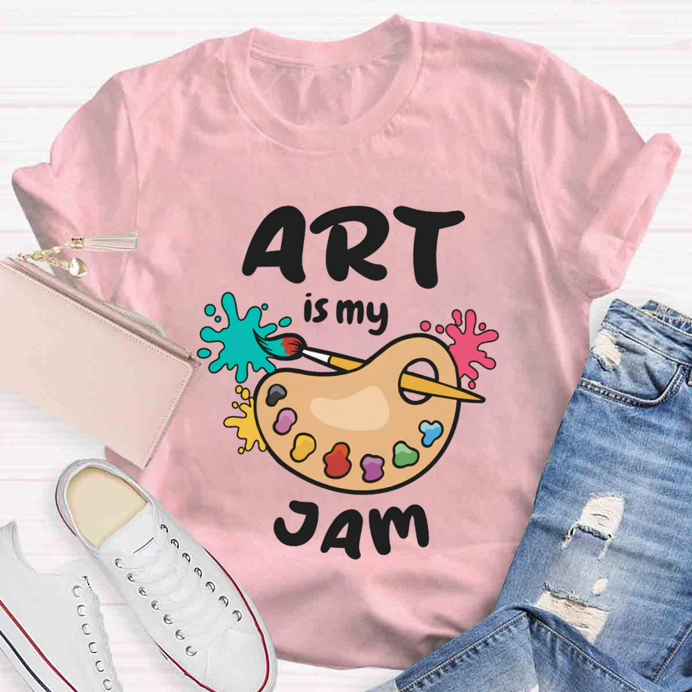 Art Is My Jam Paint Tray T-shirt