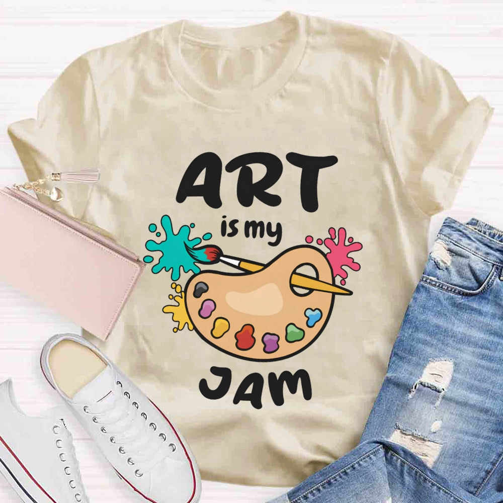 Art Is My Jam Paint Tray T-shirt