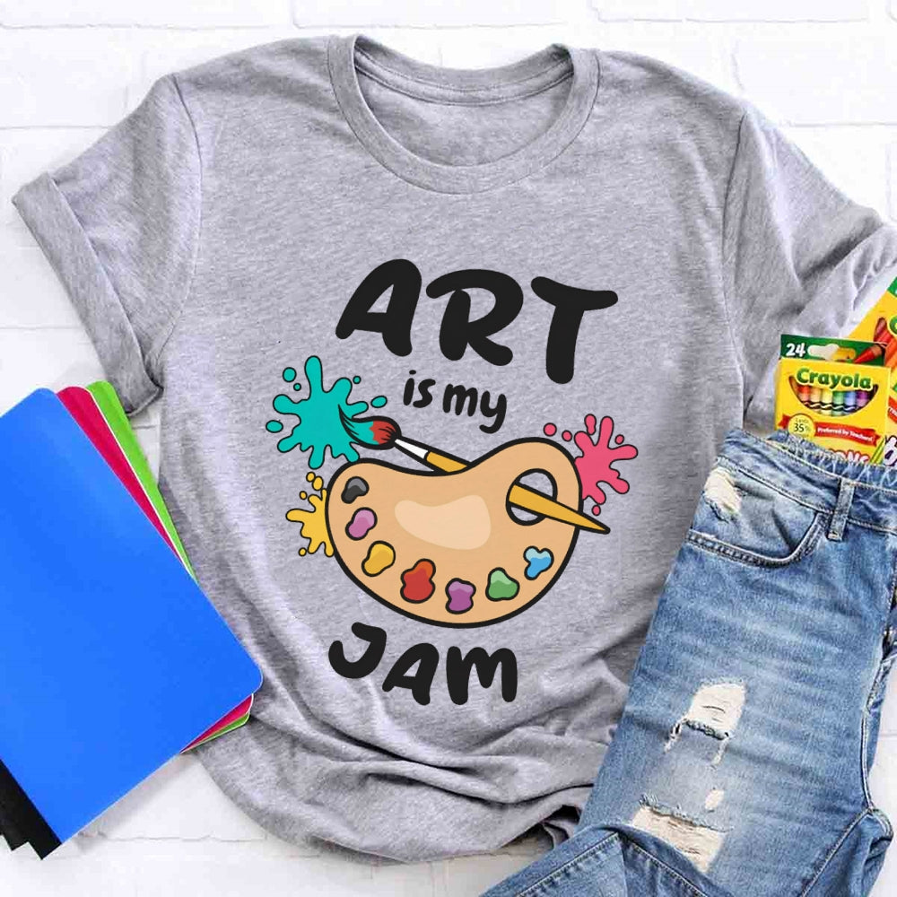 Art Is My Jam Paint Tray T-shirt