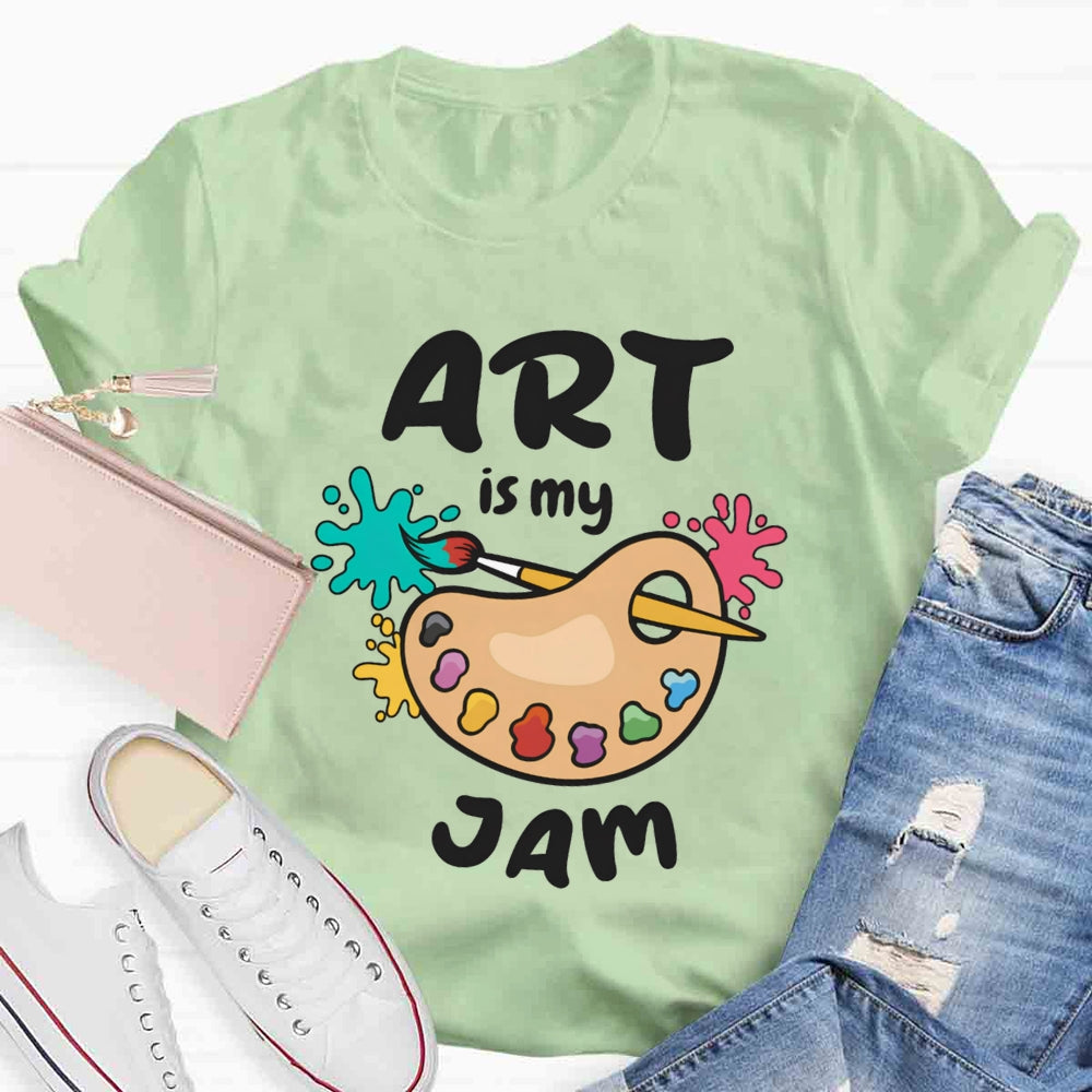 Art Is My Jam Paint Tray T-shirt