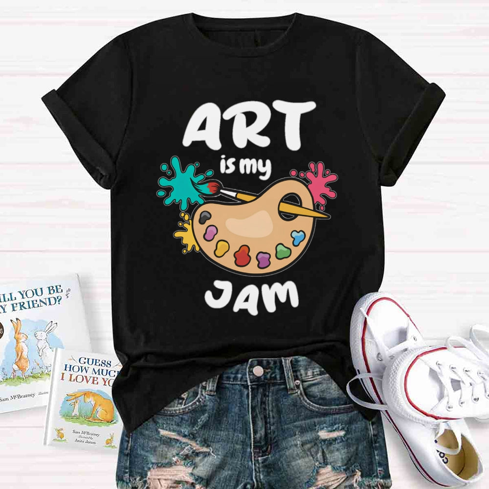 Art Is My Jam Paint Tray T-shirt