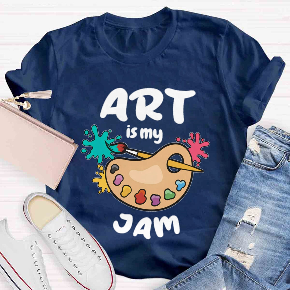 Art Is My Jam Paint Tray T-shirt