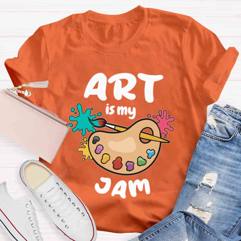 Art Is My Jam Paint Tray T-shirt
