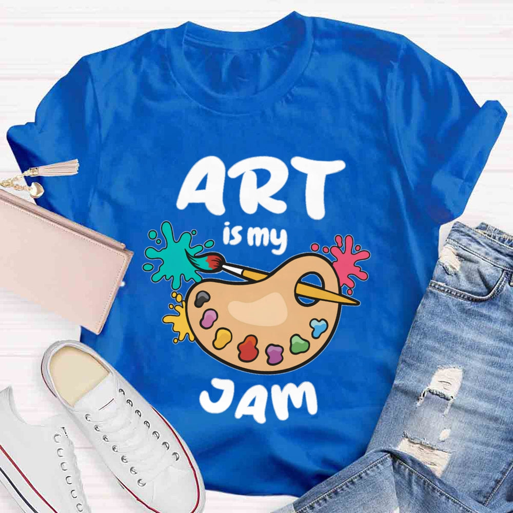 Art Is My Jam Paint Tray T-shirt