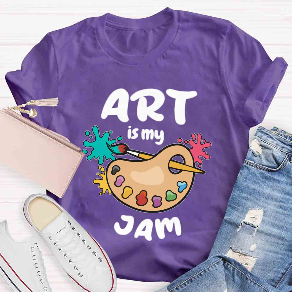 Art Is My Jam Paint Tray T-shirt