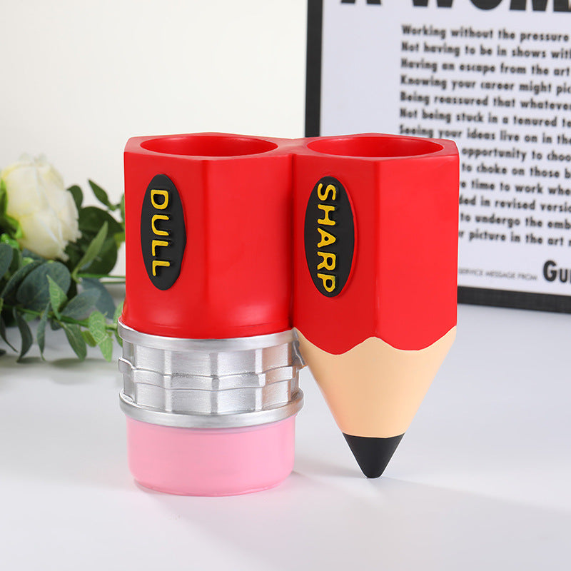 Creative Pencil Resin Pen Holder