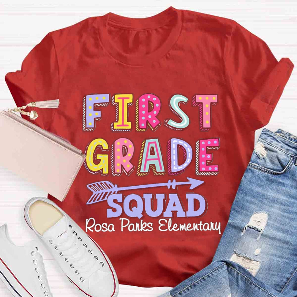 Personalized Grade And School Name In Our Lovely Class Teacher T-Shirt