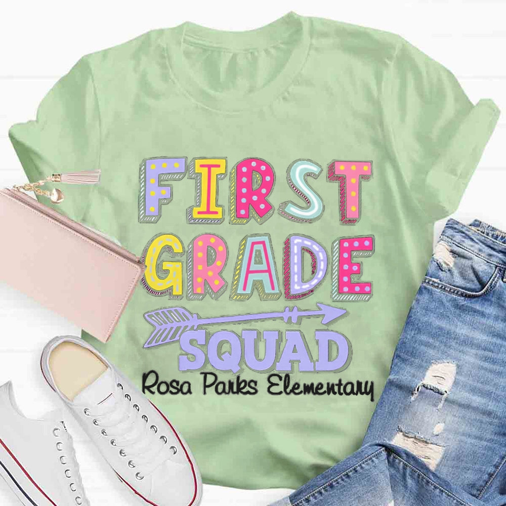 Personalized Grade And School Name In Our Lovely Class Teacher T-Shirt