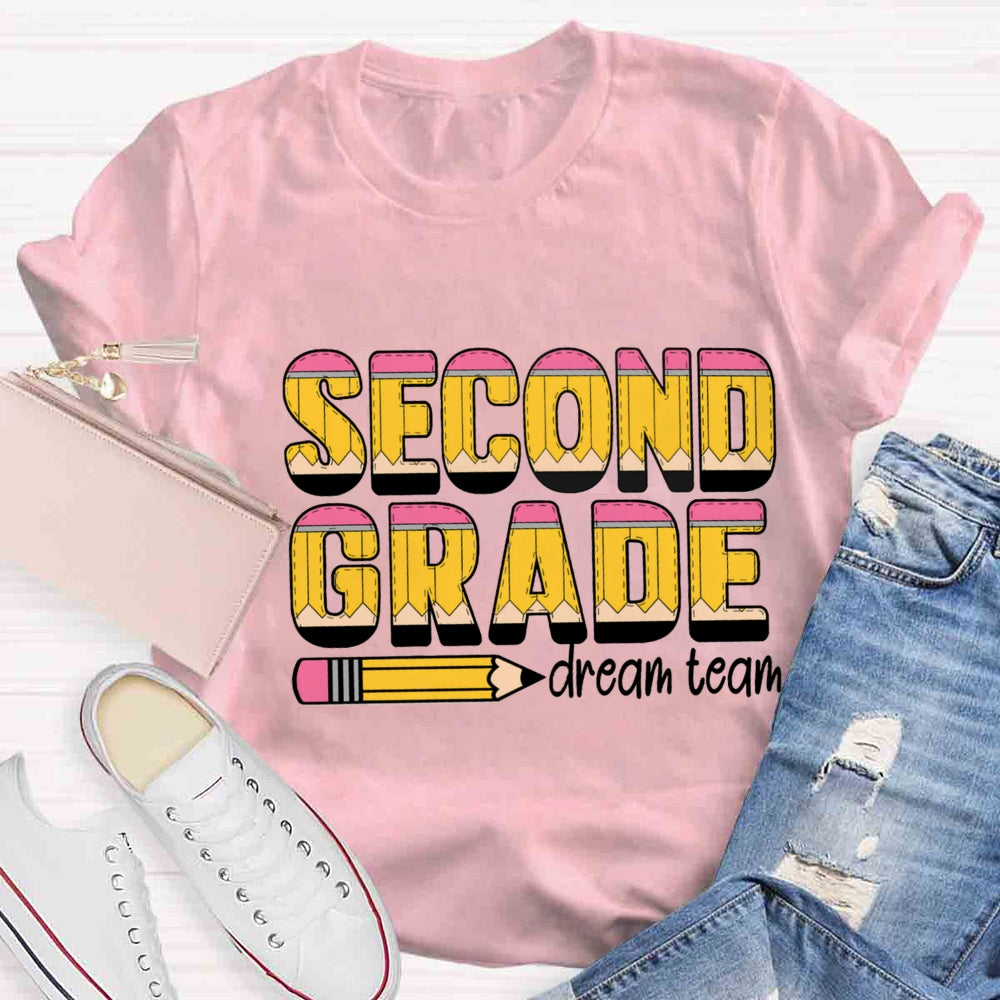 Personalized Grade Dream Team Pencil T-shirt