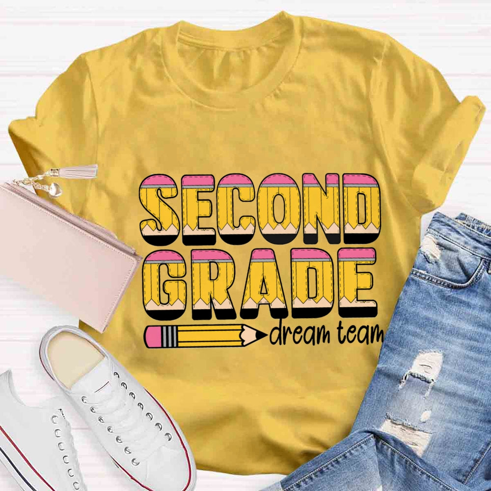 Personalized Grade Dream Team Pencil T-shirt