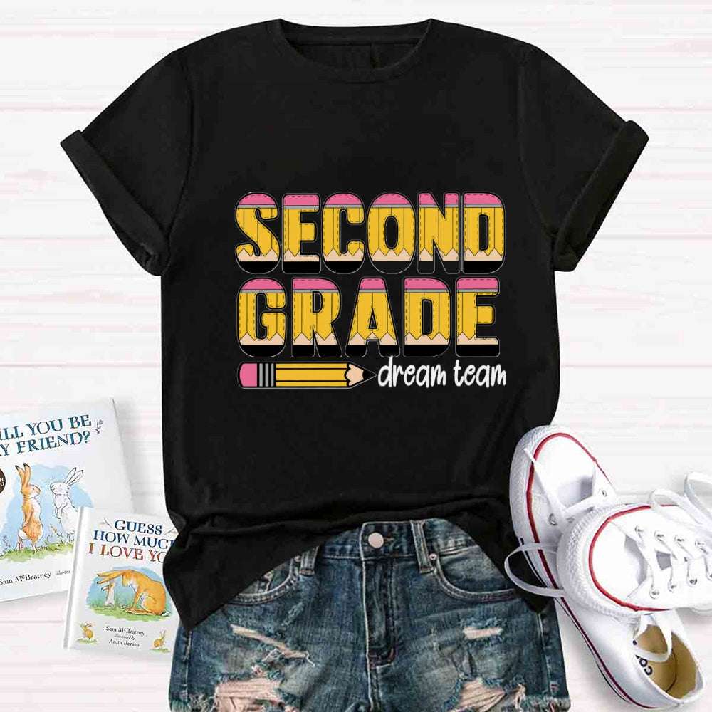 Personalized Grade Dream Team Pencil T-shirt